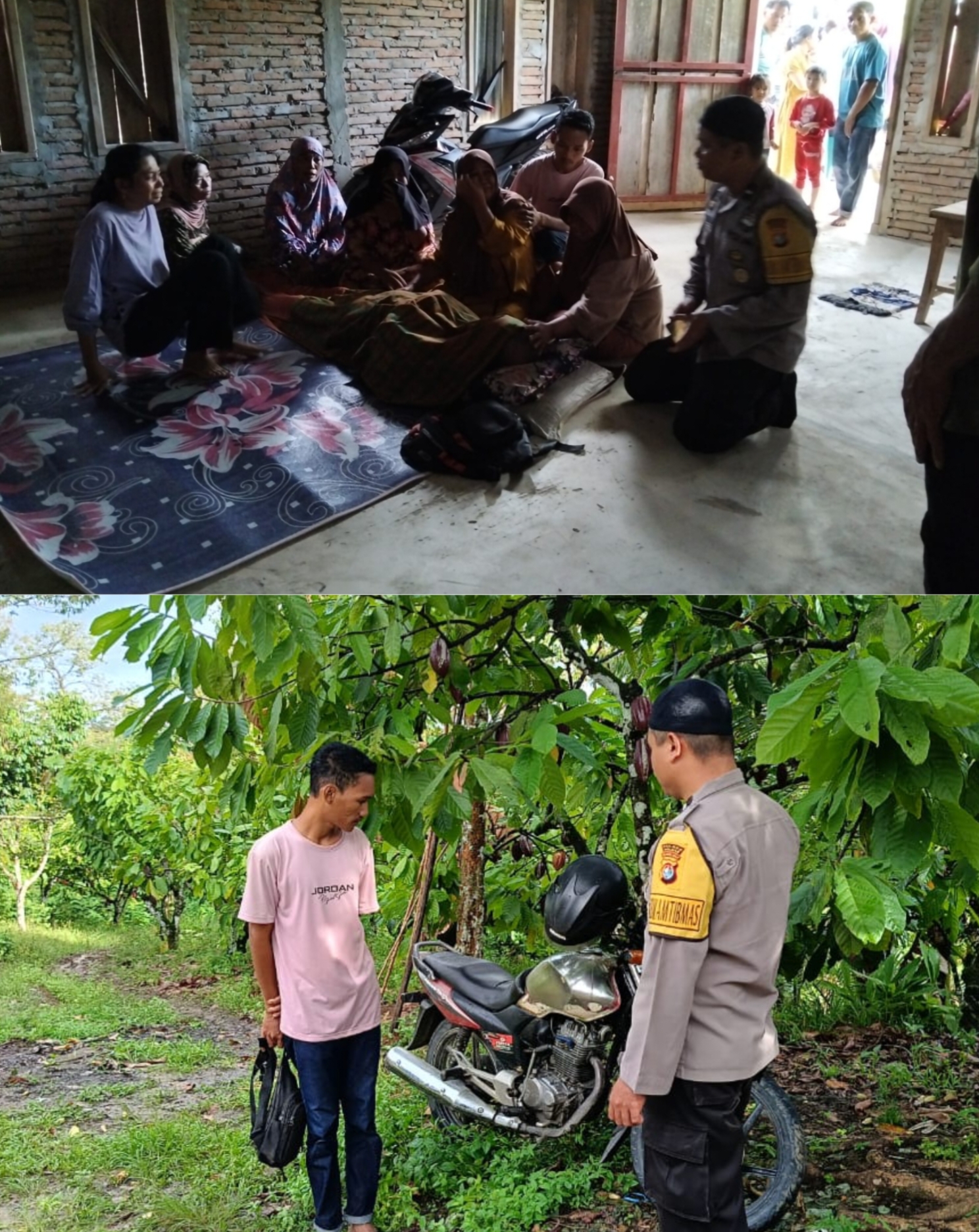 Warga Temukan Lansia Meninggal di Atas Motor, Polisi Lakukan Olah TKP